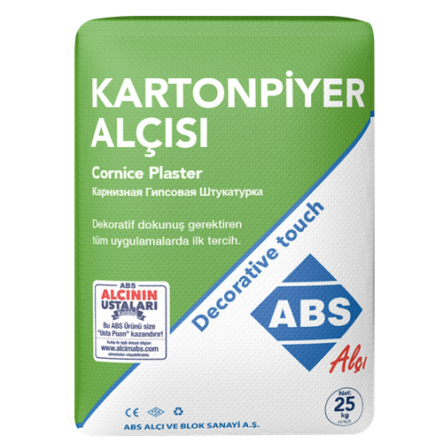 ABS KARTONPİYER ALÇISI 25 KG.